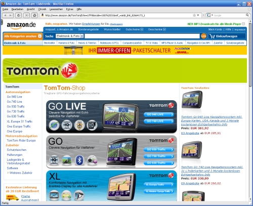 die.packliste: > Umfangreicher TomTom Shop auf amazon.de - hier klicken.